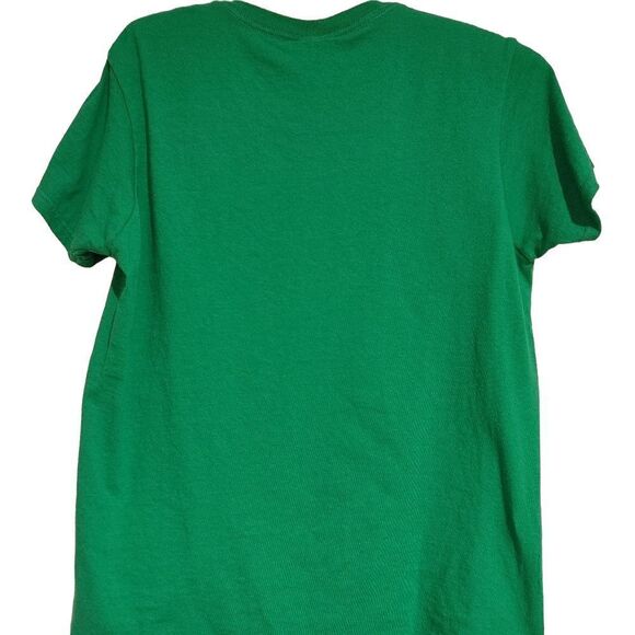 KISS ME I'M IRISH LADIES SIZE MEDIUM TEE - Picture 2 of 5